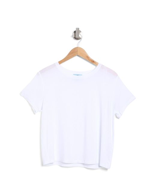 Cece White Boxy Crop T-shirt