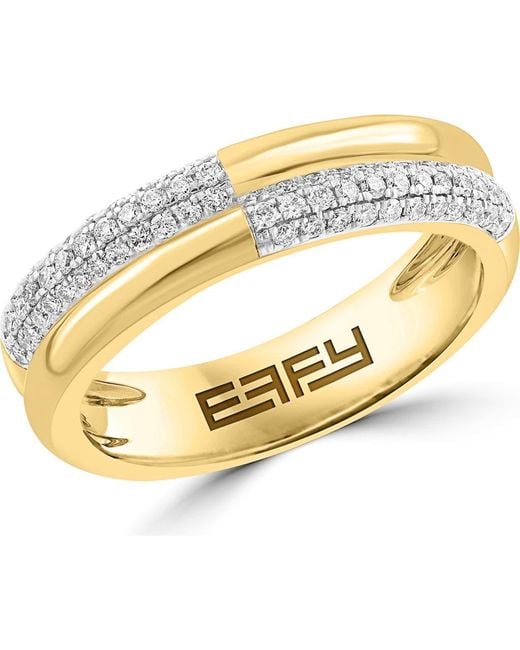 Effy White Diamond Stacked Ring