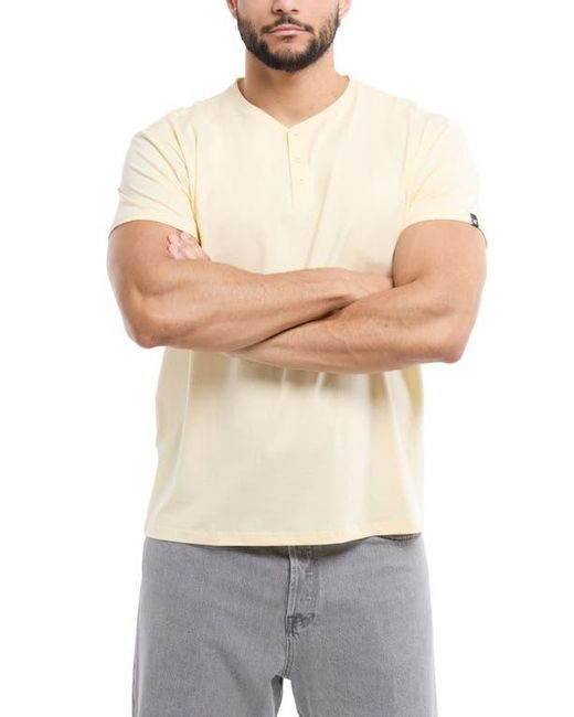 Xray Jeans Natural Short Sleeve Henley for men