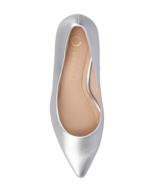 Journee Collection White Scylee Pump