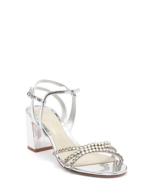 Alexandre Birman White Caged Ankle Strap Sandal