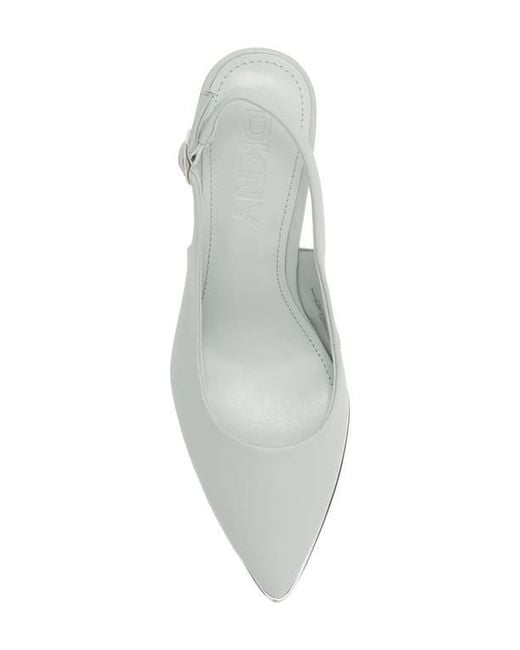 DKNY White Preston Slingback Pump