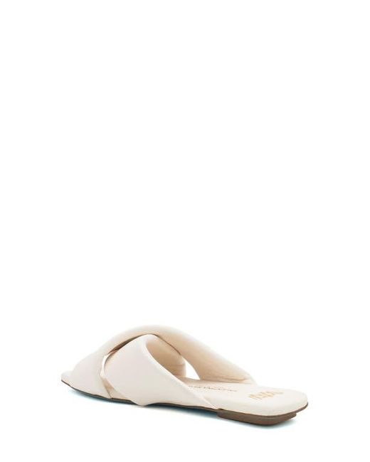 Valentina Rangoni White Ciottolina Slide Sandal