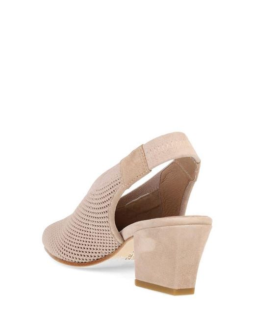 Eileen Fisher Pink Vasa Block Heel Knit Slingback Pump