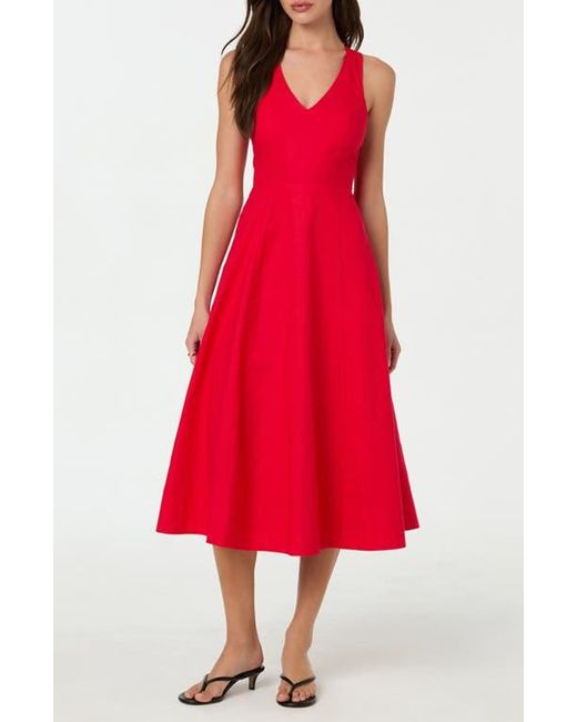 astr the label cross back sleeveless midi dress ASTR Women's Cross Back Sleeveless Midi Dress - Black