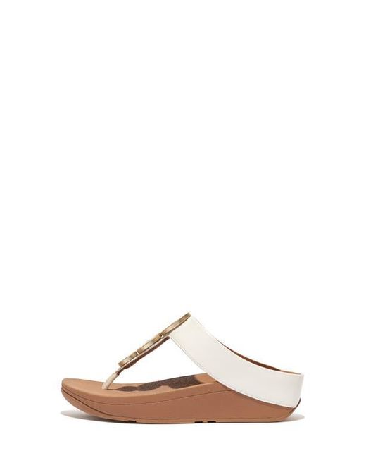 Fitflop Brown Metallic Medallion Flip Flop