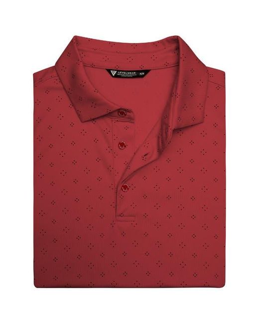 Levelwear Red Detect Knit Polo for men