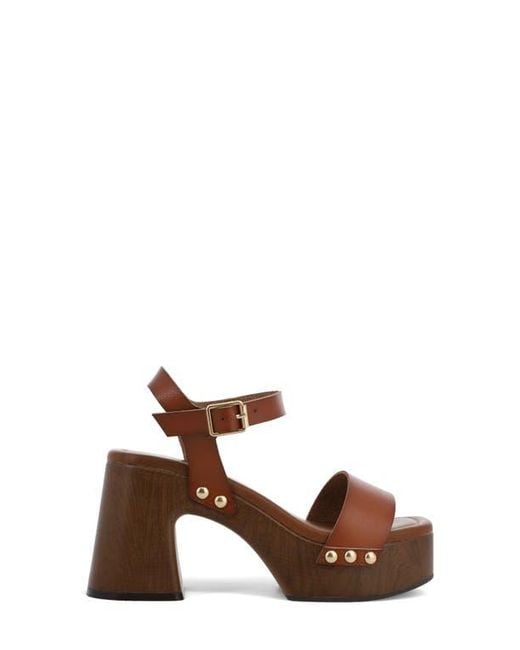 MIA Brown Electrah Platform Sandal