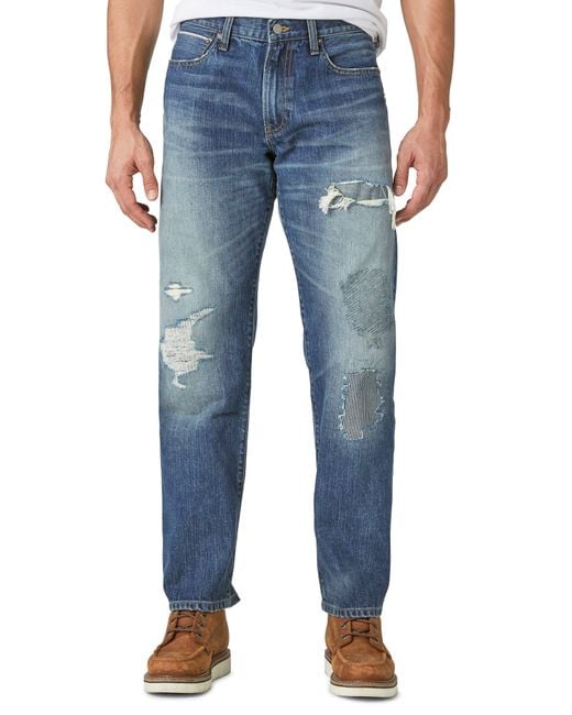 Lucky Brand Blue 363 Straight Leg Jeans for men