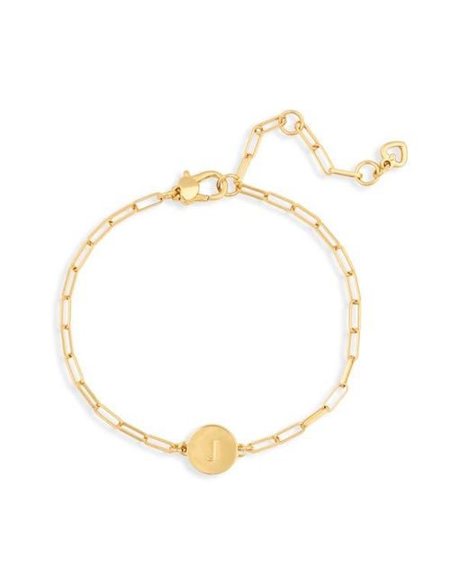 Kate Spade Metallic Initial Charm Chain Bracelet