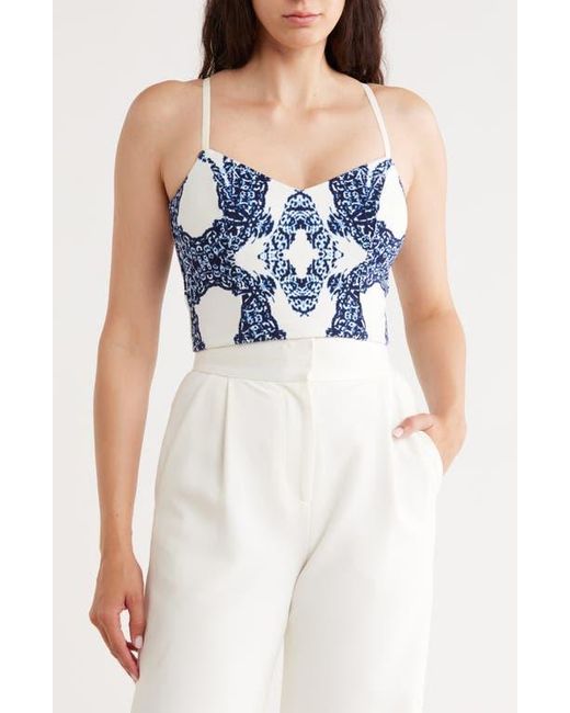 Tart Collections Blue Kylie Crop Ponte Camisole
