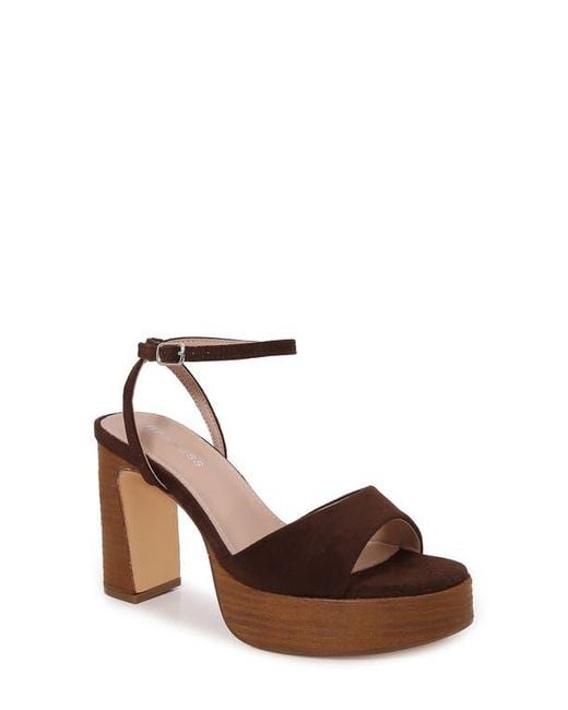 BERNESS Brown Giulietta Platform Sandal
