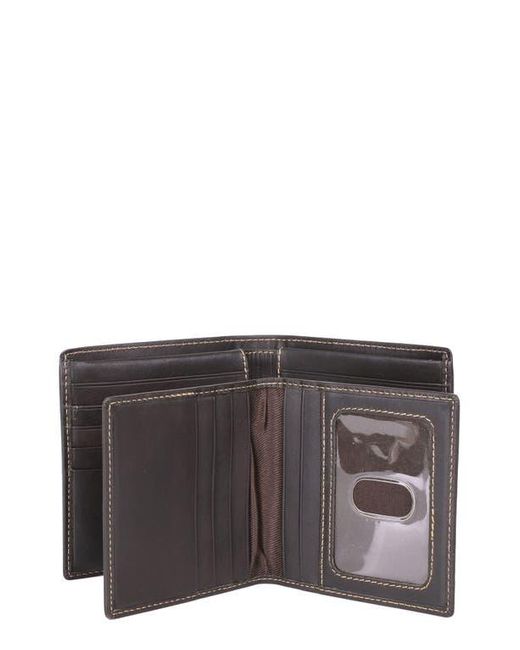 Dopp Black Buxton Rfid Leather Convertible Cardex for men