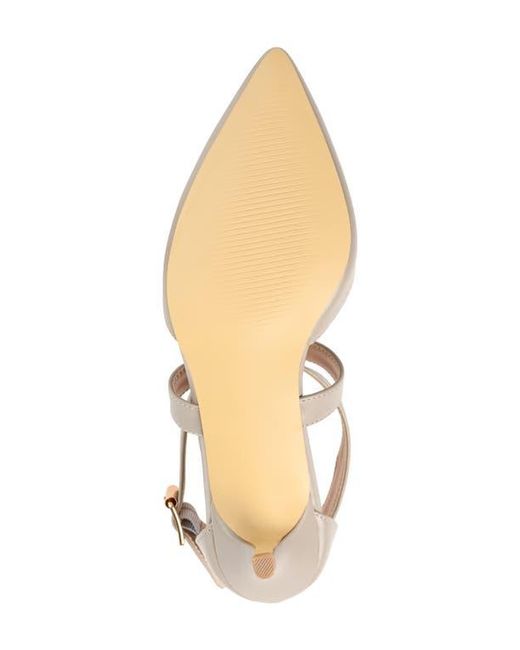 Journee Collection Pink Riva Crossover Pump