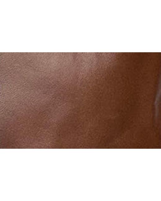 VELLAPAIS Brown Smooth Leather Jacket for men