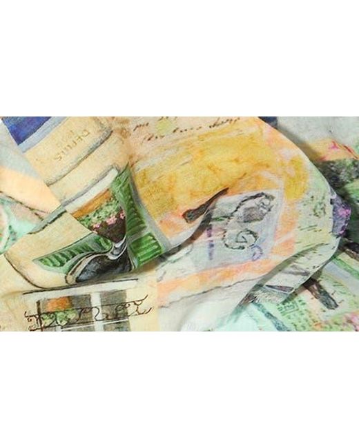Saachi Multicolor Spring Print Scarf