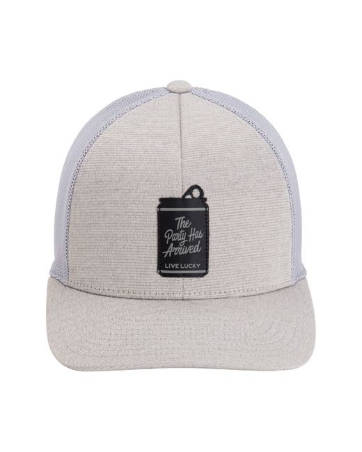 Black Clover Gray Rowdy Trucker Snapback Hat for men