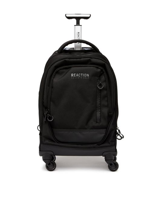 Kenneth Cole Reaction 1680d Poly 4 Wheel Roller Backpack in Black