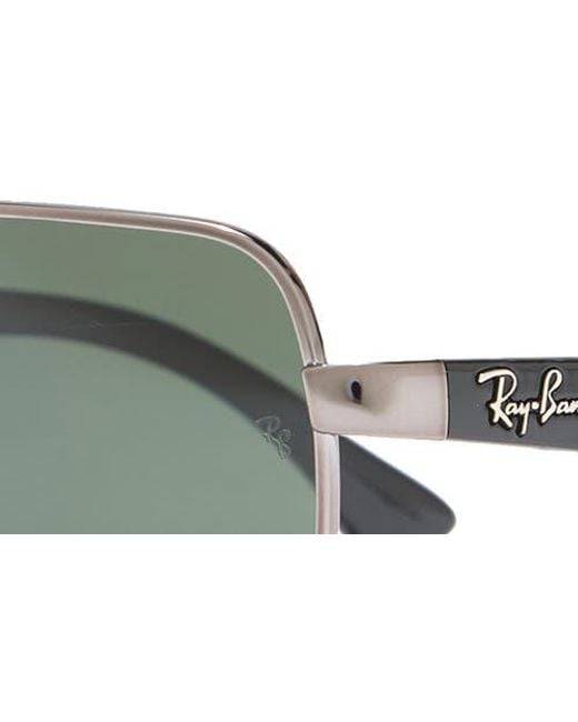 Ray-Ban 60Mm C-Dbl Navigator Sunglasses in Green for Men | Lyst