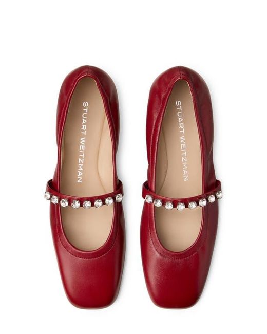 Stuart Weitzman Red Goldie Ballet Flat