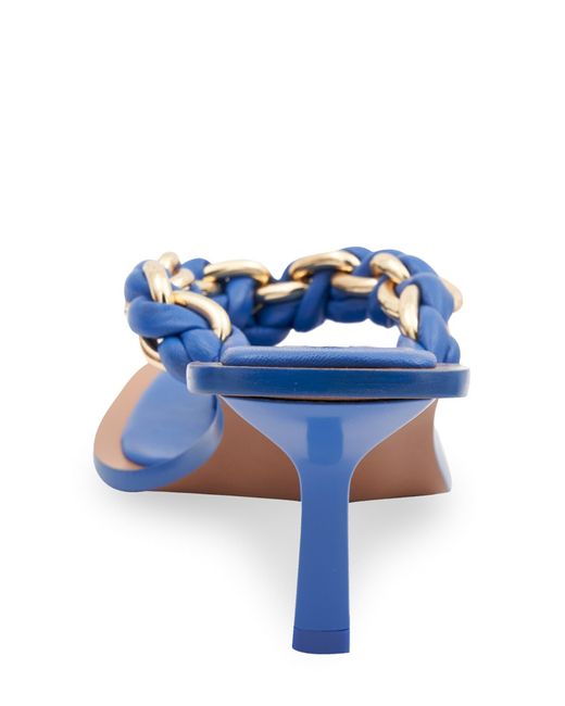 BCBGMAXAZRIA Blue Mistia Chain Braided Sandal