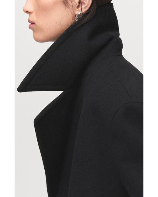 Mango Black Goya Double Breasted Blazer
