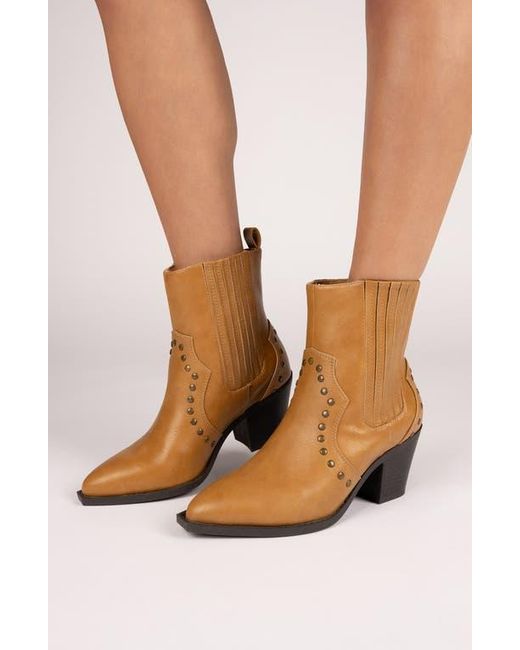 Journee Collection Black Braylee Western Chelsea Boot