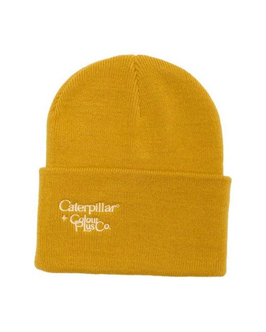 Caterpillar Yellow X Color Plus Basic Beanie for men