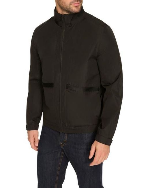 Cole Haan Black Packable Rain Jacket for men