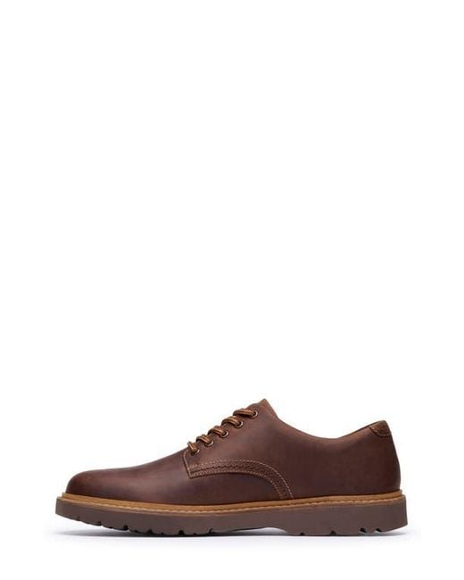 Clarks Brown Weltridge Plain Toe Derby for men