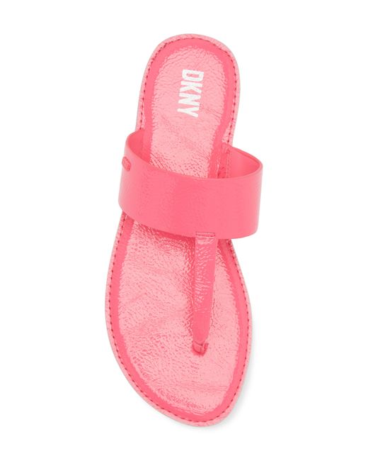 DKNY Pink Solar Logo Sandal