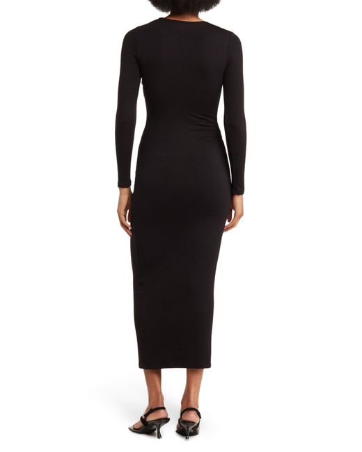 Velvet Torch Black Long Sleeve Maxi Dress