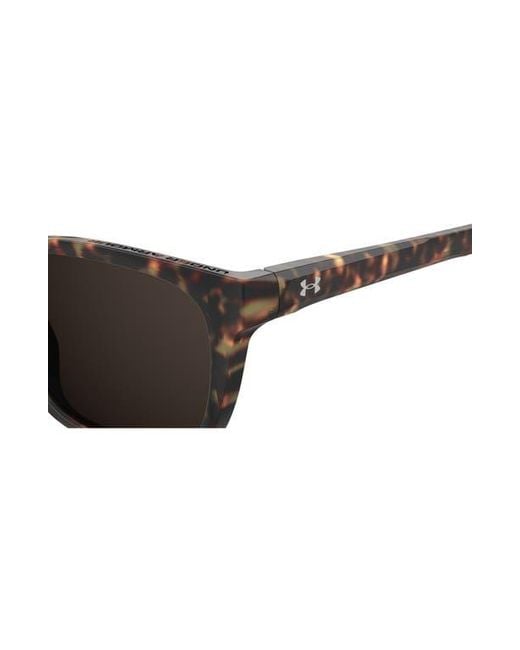 Under Armour Multicolor 55Mm Gradient Polarized Rectangular Sunglasses