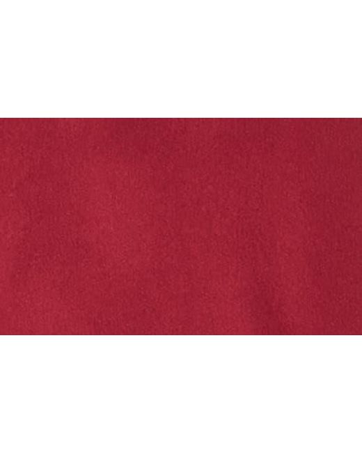 Astr Red Satin Corset Midi Dress