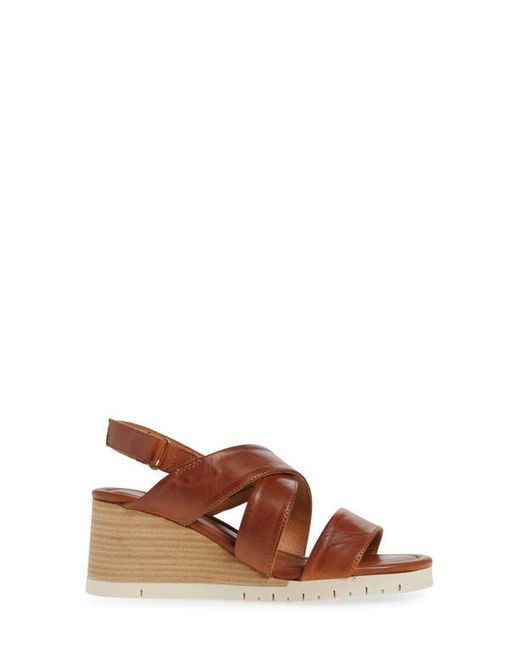 Miz Mooz Brown Morgana Wedge Sandal