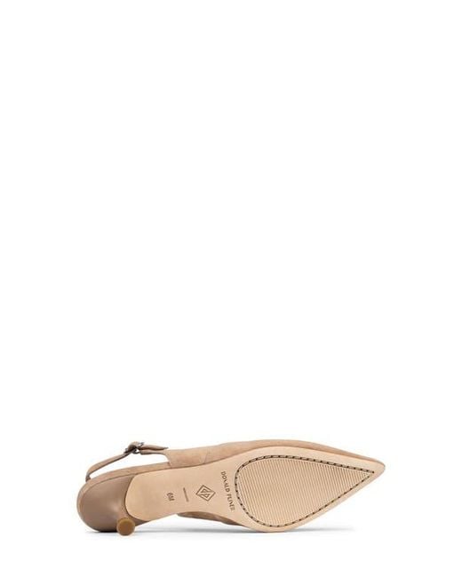 Donald J Pliner Natural Pointed Toe Slingback Pump