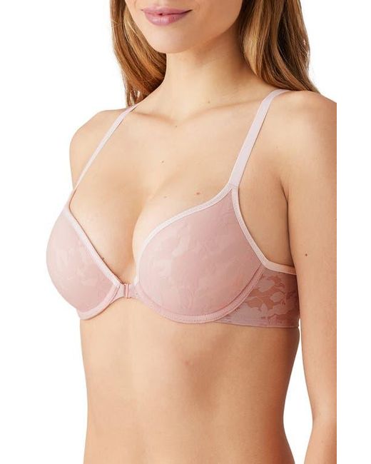 B.tempt'd Pink Shadow Scene Push-Up Racerback Bra