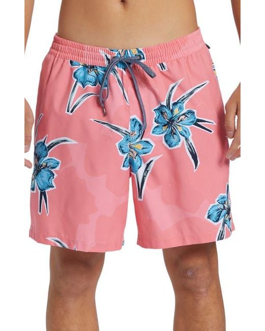 Quiksilver Red Everyday Mix Volley Swim Trunks for men