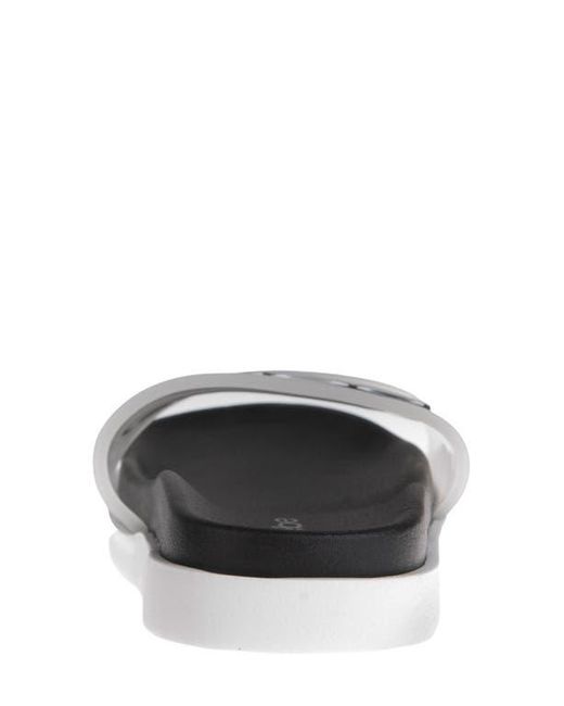 Bebe Black Translucent Slide Sandal