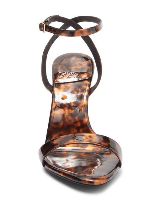 Jeffrey Campbell Multicolor Blossmz Ankle Strap Satin Sandal