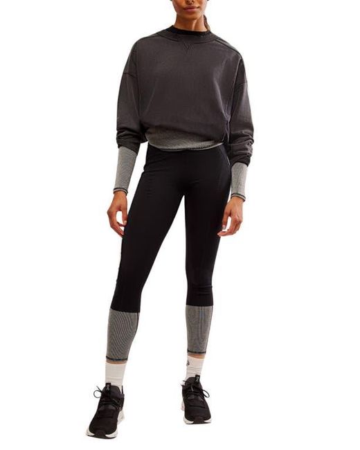 Free People Black Moonlight Wool Blend Base Layer Leggings