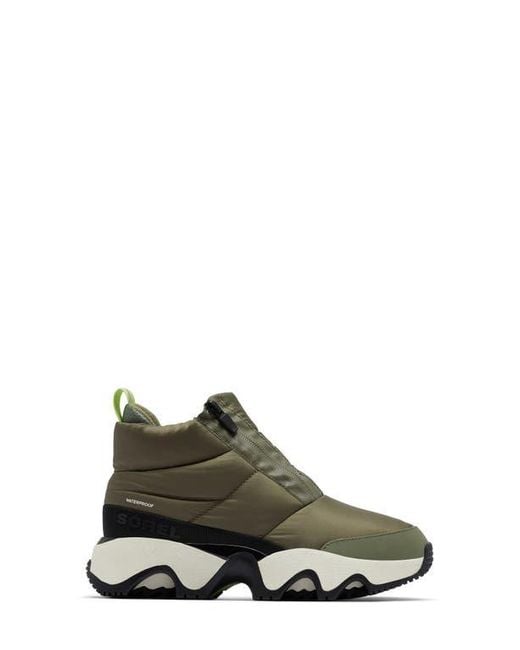 Sorel Green Kinetic Impact Waterproof Zip Bootie