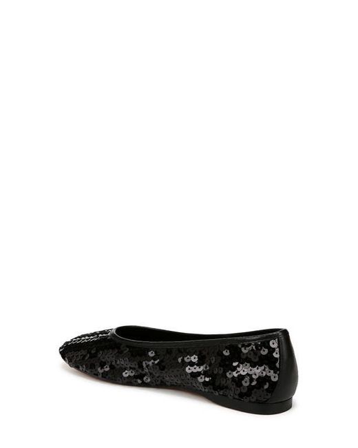 Vince Black Leah Sequin Ballet Flat