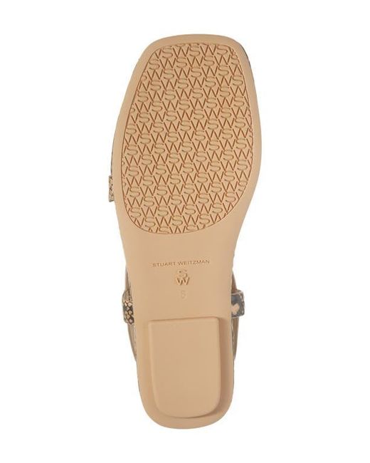 Stuart Weitzman Multicolor Benni Slingback Flat Sandal