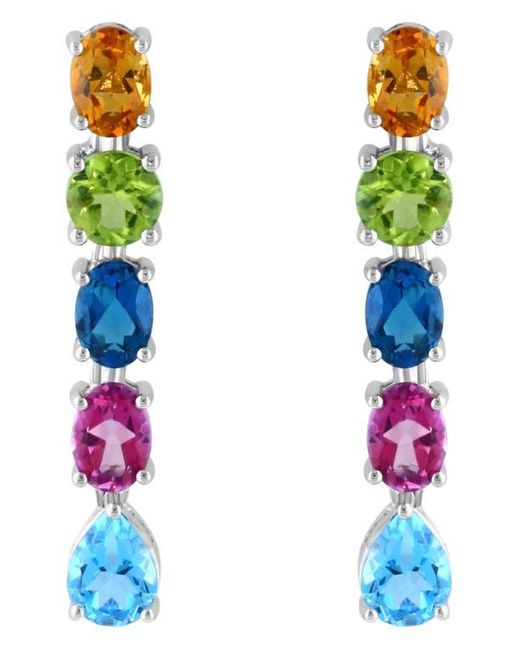 Effy Green Stone Drop Earrings