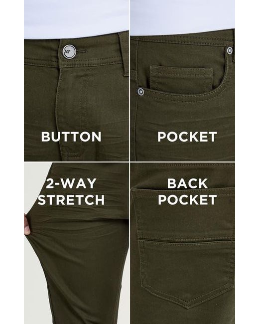 Xray Jeans Green Classic Twill Skinny Jeans for men