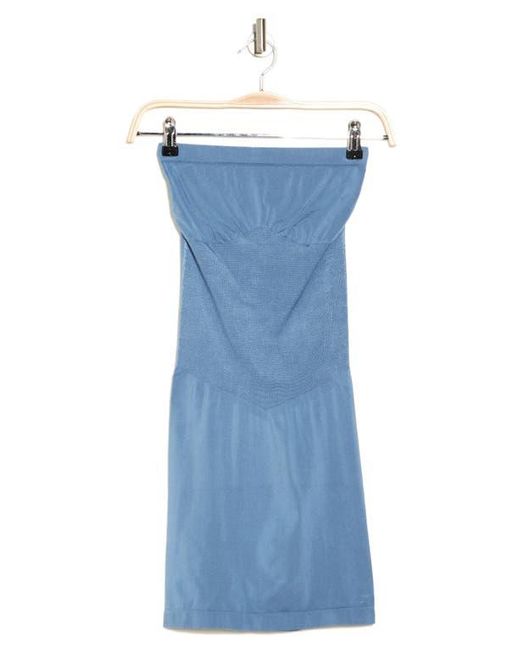 Wishlist Blue Strapless Knit Minidress