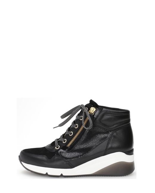 Gabor Sneaker Wedge Bootie In Black At Nordstrom Rack Lyst