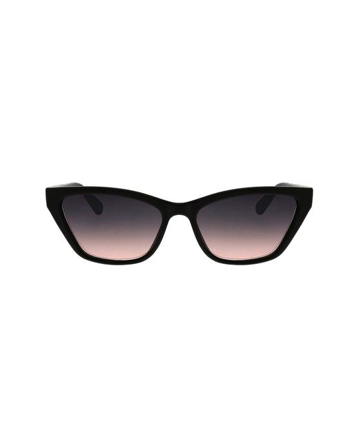 BCBGMAXAZRIA Black 56mm Cat Eye Sunglasses