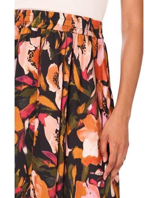 Ted Baker Orange Floral Circle Maxi Skirt